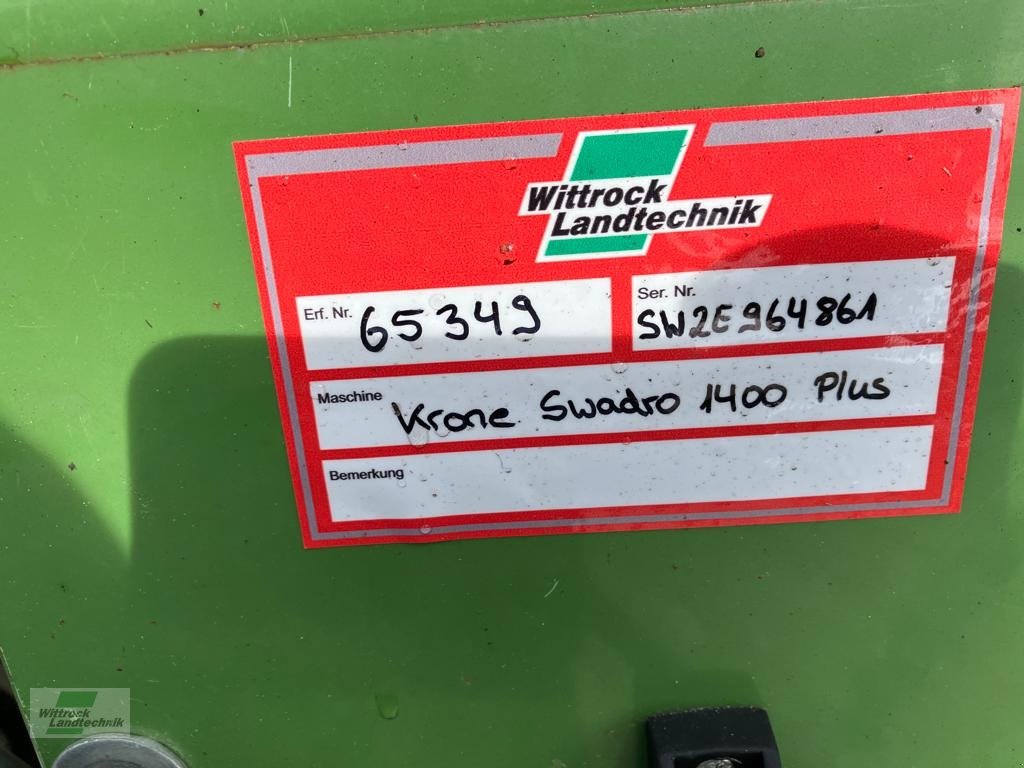 Schwader des Typs Krone Swadro 1400 Plus, Gebrauchtmaschine in Rhede / Brual (Bild 7)