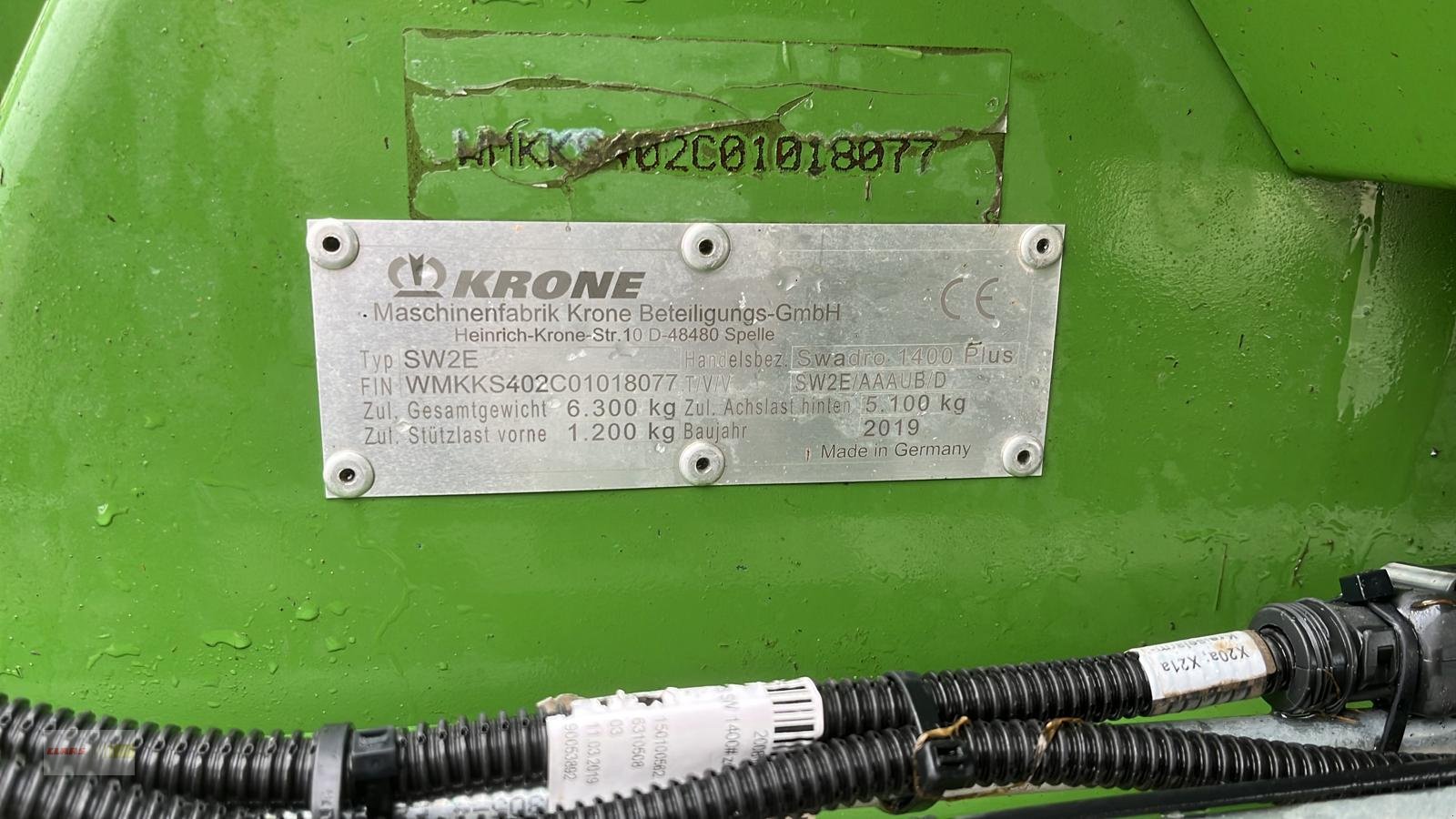 Schwader des Typs Krone Swadro 1400 Plus, Gebrauchtmaschine in Erkheim (Bild 16)