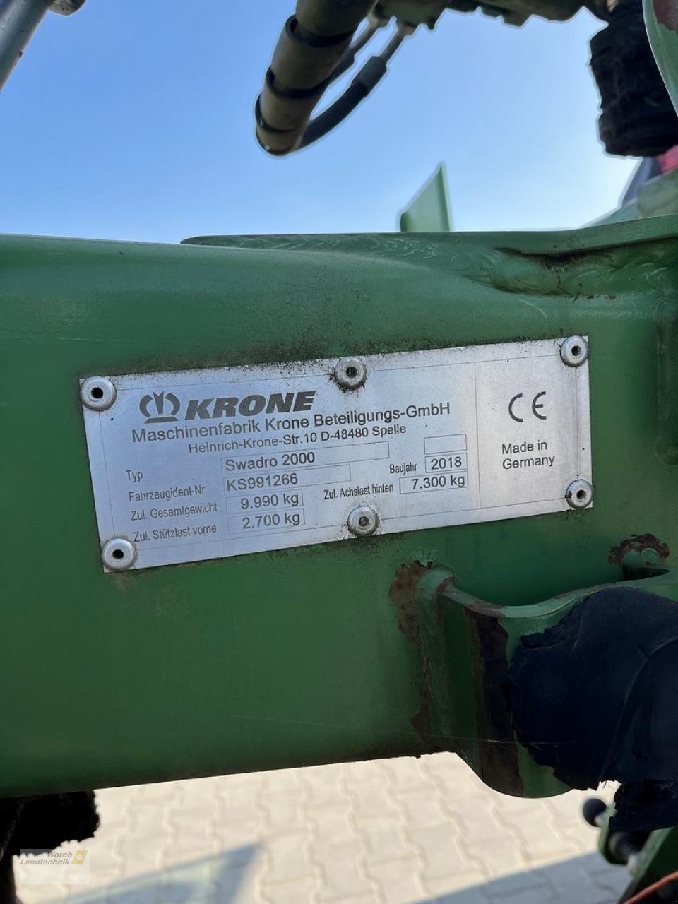 Schwader του τύπου Krone Swadro 2000, Gebrauchtmaschine σε Schora (Φωτογραφία 17)