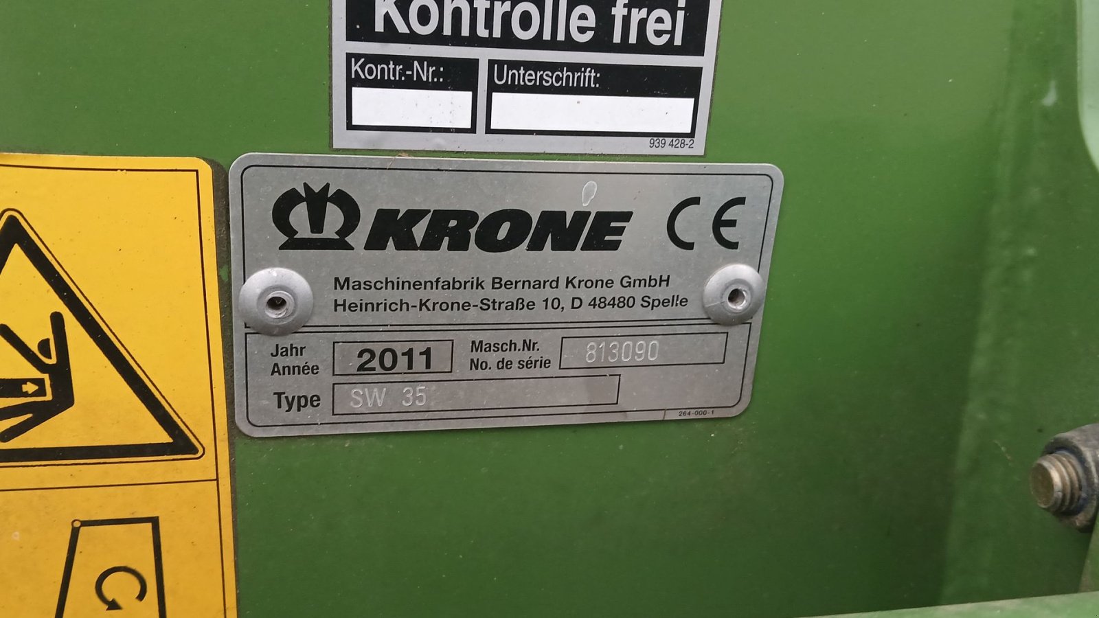 Schwader del tipo Krone Swadro 35, Gebrauchtmaschine en Horsens (Imagen 7)