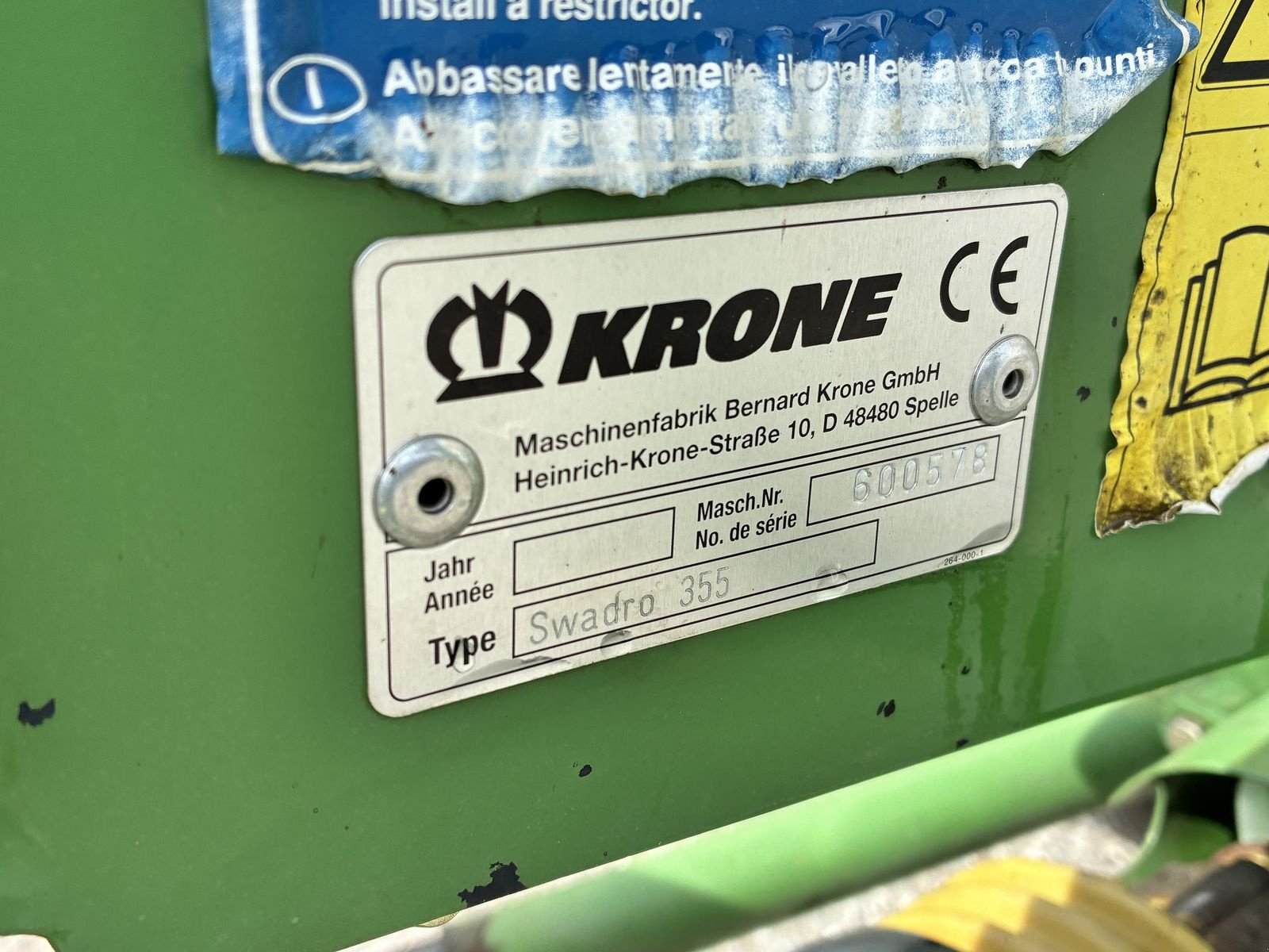 Schwader от тип Krone Swadro 355, Gebrauchtmaschine в Villach (Снимка 6)