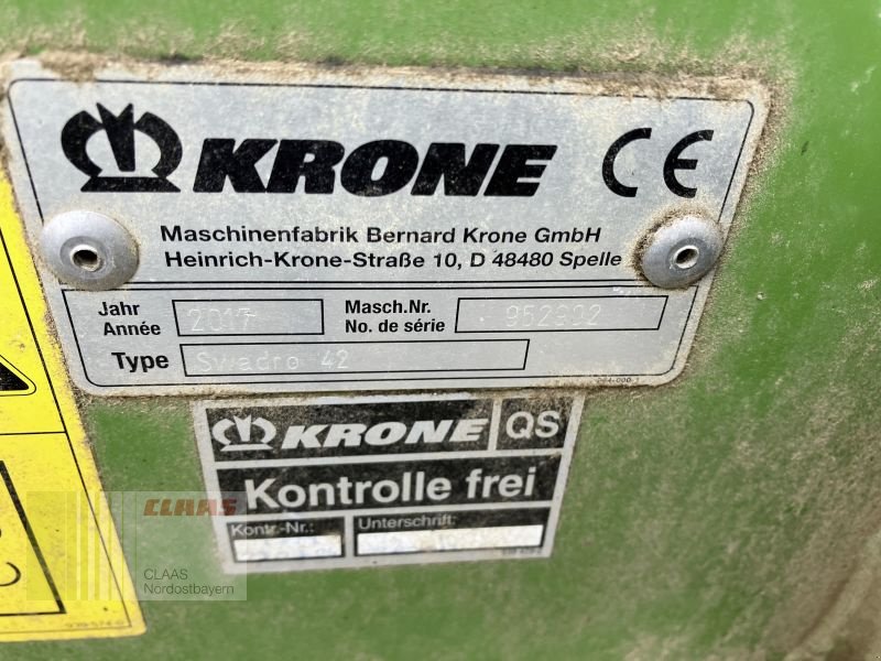 Schwader des Typs Krone SWADRO 42 - 1-KREISEL, Gebrauchtmaschine in Breitenbrunn (Bild 10)