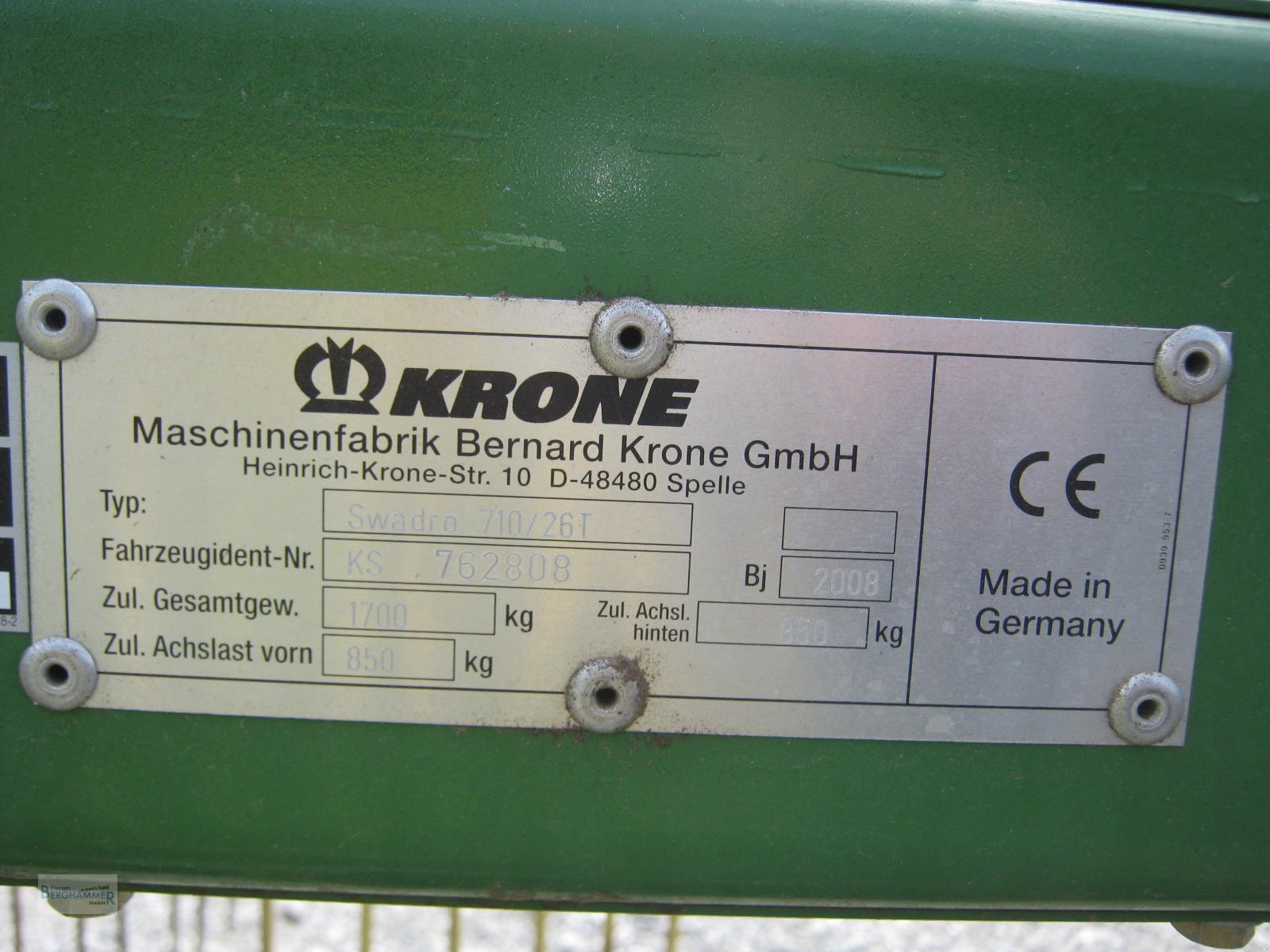 Schwader tip Krone Swadro 710/26 T, Gebrauchtmaschine in Söchtenau (Poză 3)