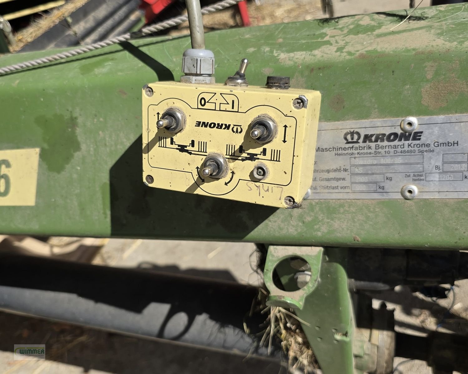 Schwader Türe ait Krone SWADRO 800/26 - gebrauchter Doppelschwader 7,6m, Gebrauchtmaschine içinde Kematen (resim 9)