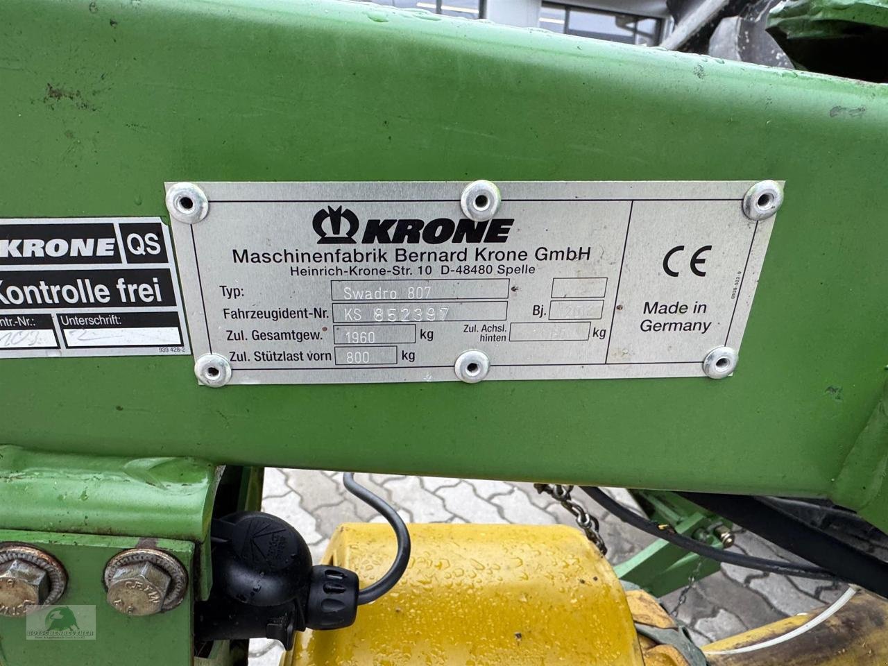 Schwader za tip Krone Swadro 807, Gebrauchtmaschine u Münchberg (Slika 19)