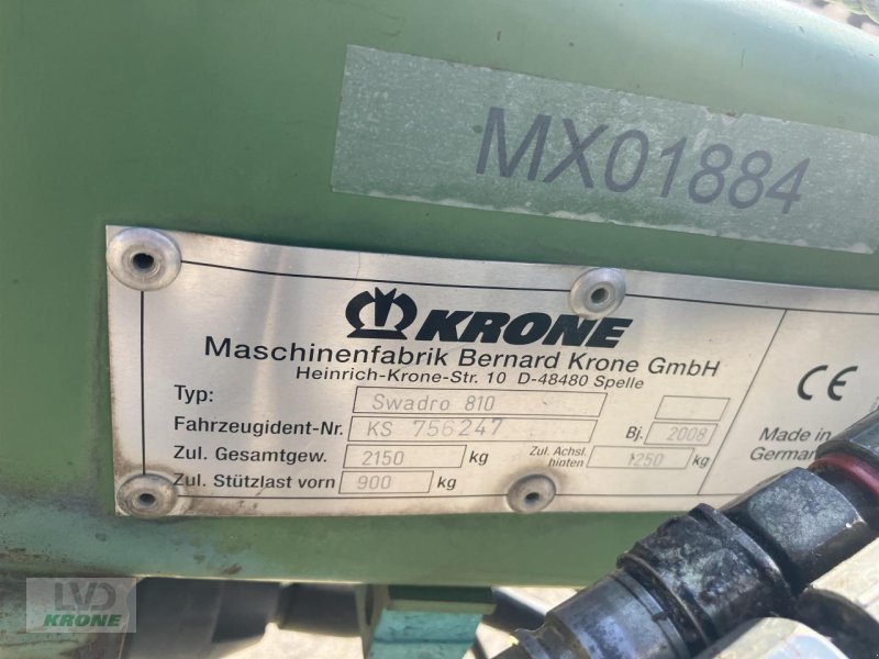 Schwader του τύπου Krone SWADRO 810, Gebrauchtmaschine σε Spelle (Φωτογραφία 7)