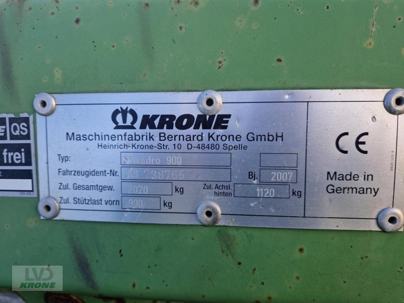 Schwader of the type Krone Swadro 900, Gebrauchtmaschine in Spelle (Picture 3)
