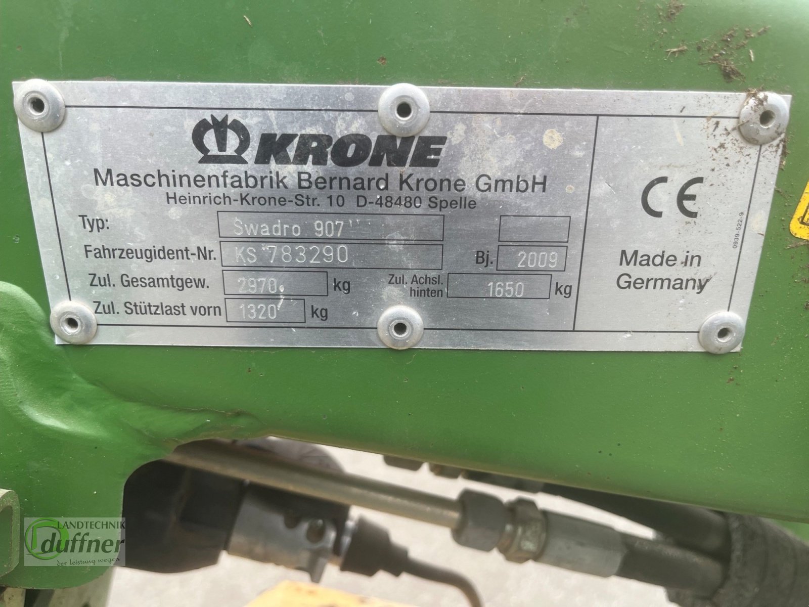 Schwader типа Krone Swadro 907, Gebrauchtmaschine в Hohentengen (Фотография 5)