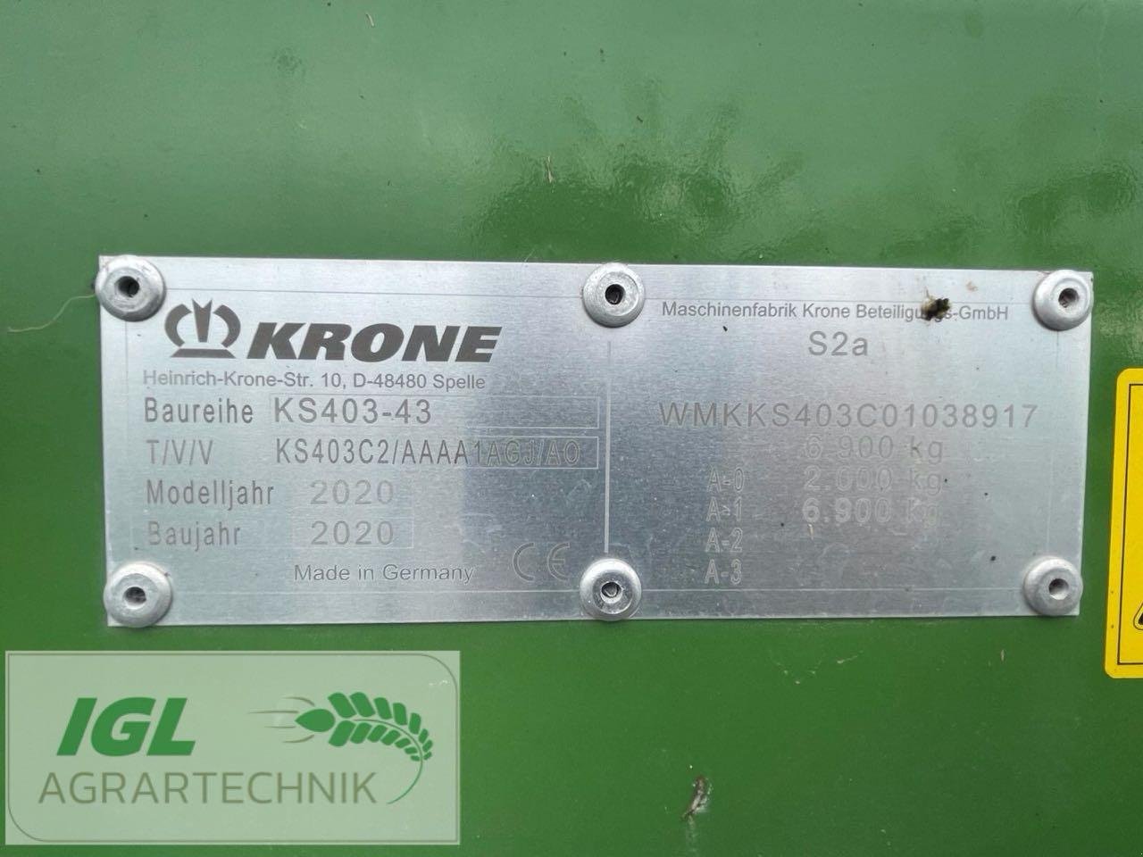 Schwader des Typs Krone Swadro TC 1570 (KS403-43), Neumaschine in Nabburg (Bild 6)