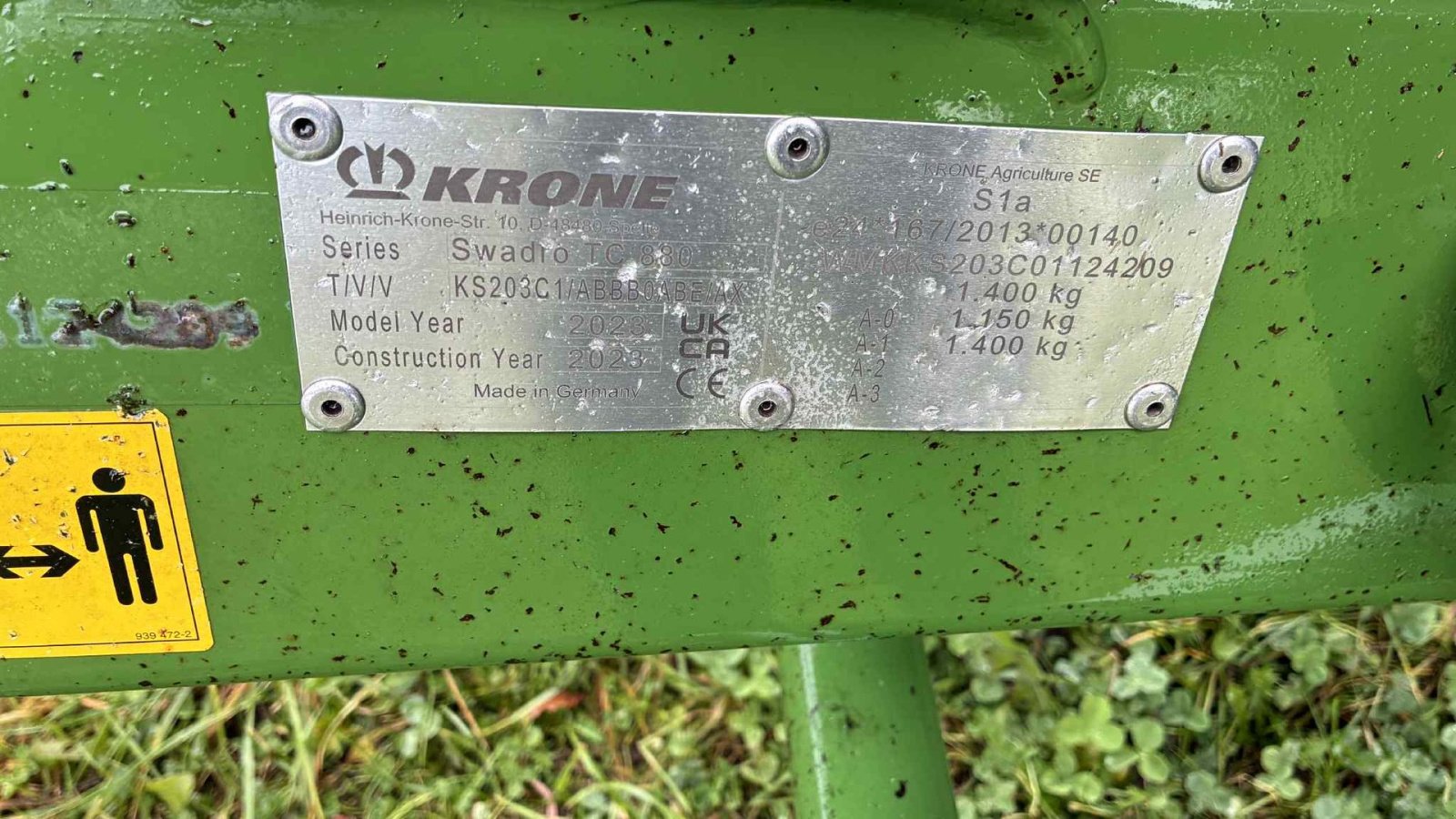Schwader of the type Krone Swadro TC 880  PLUS, Gebrauchtmaschine in Løgstør (Picture 5)