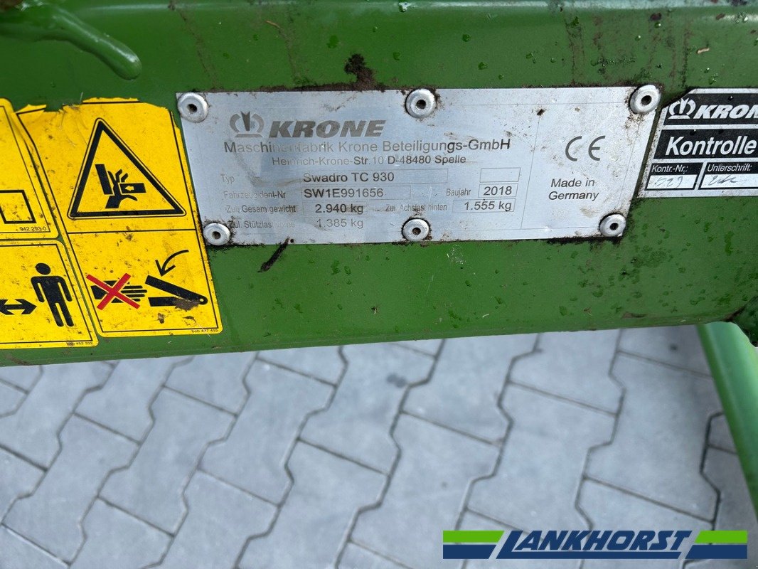 Schwader tipa Krone SWADRO TC 930, Gebrauchtmaschine u Emsbüren (Slika 8)