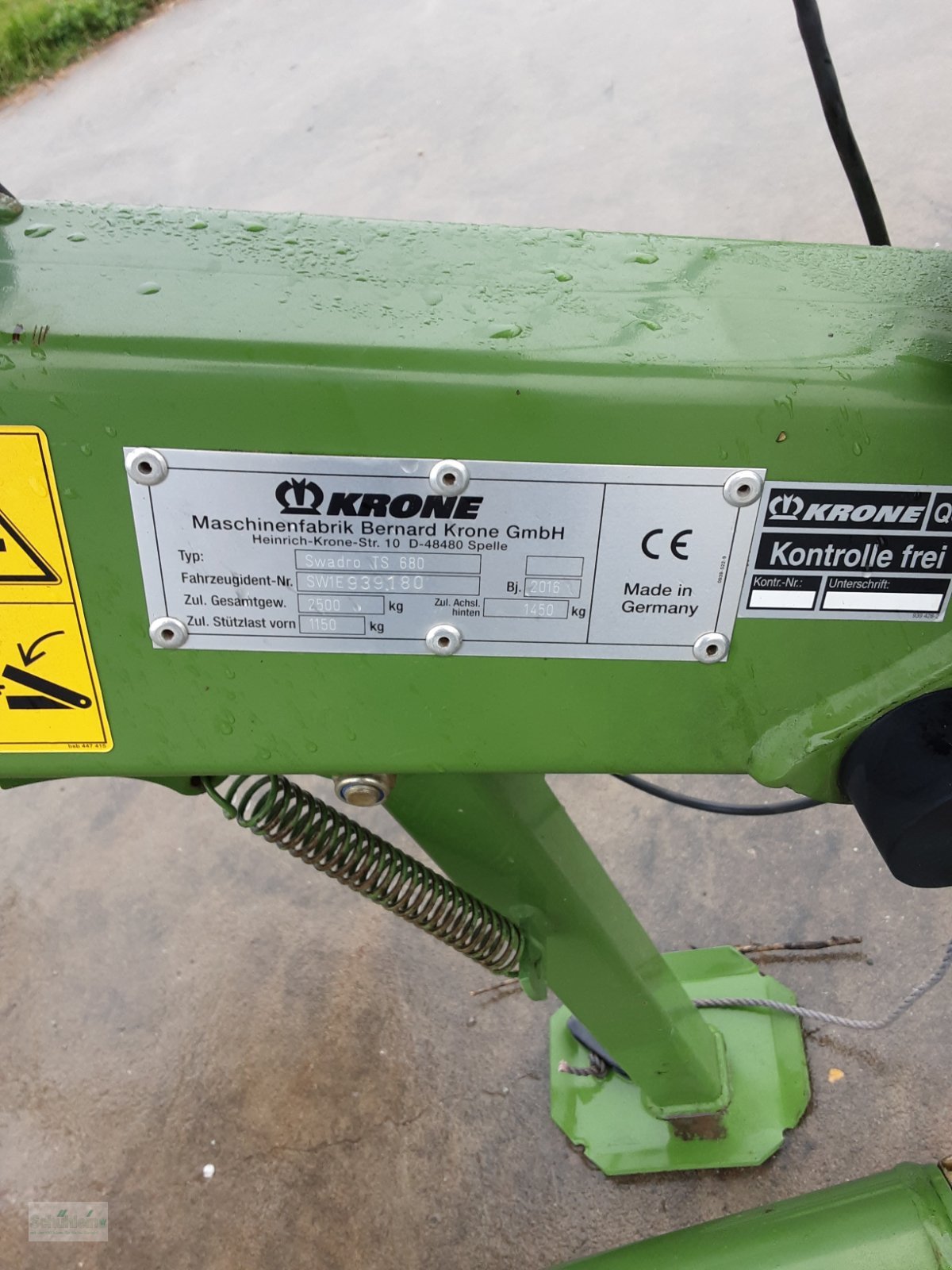 Schwader del tipo Krone Swadro TS 680, Gebrauchtmaschine In Emskirchen (Immagine 3)