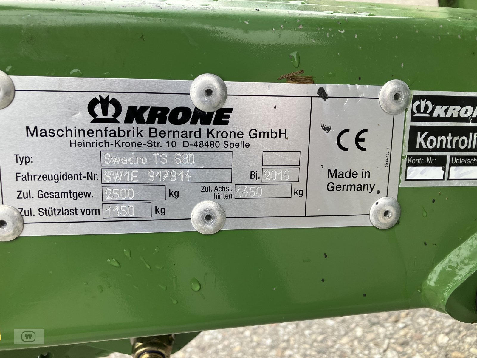 Schwader tip Krone Swadro TS 680, Gebrauchtmaschine in Zell an der Pram (Poză 31)