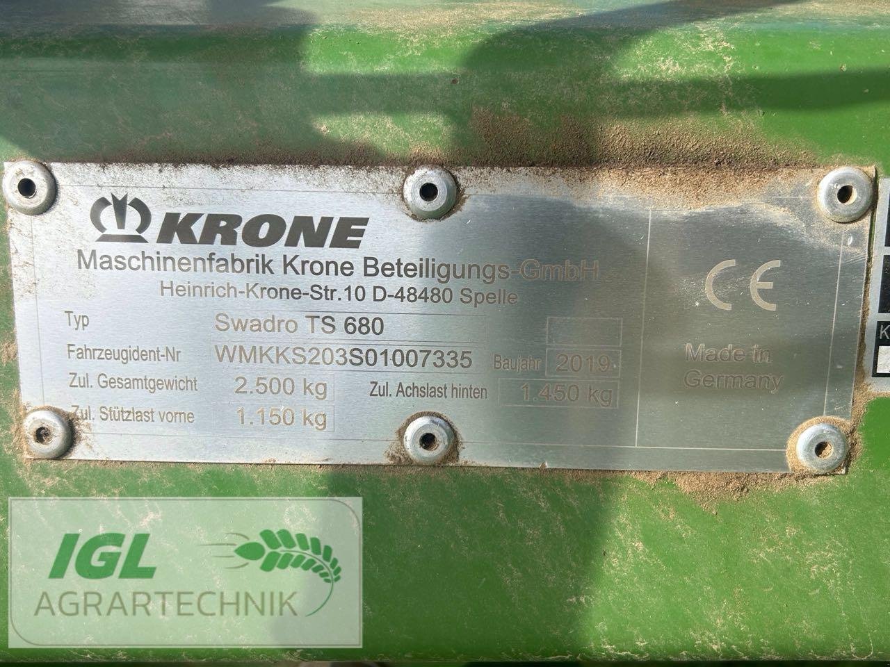 Schwader του τύπου Krone Swadro TS 680, Gebrauchtmaschine σε Nabburg (Φωτογραφία 5)