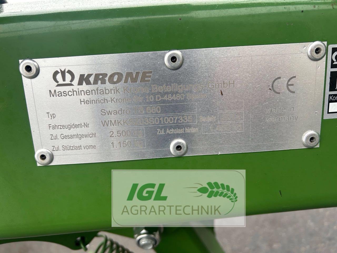 Schwader типа Krone Swadro TS 680, Gebrauchtmaschine в Nabburg (Фотография 8)