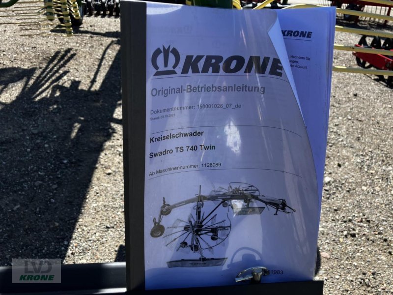 Schwader Türe ait Krone Swadro TS 740 Twin, Gebrauchtmaschine içinde Spelle (resim 11)