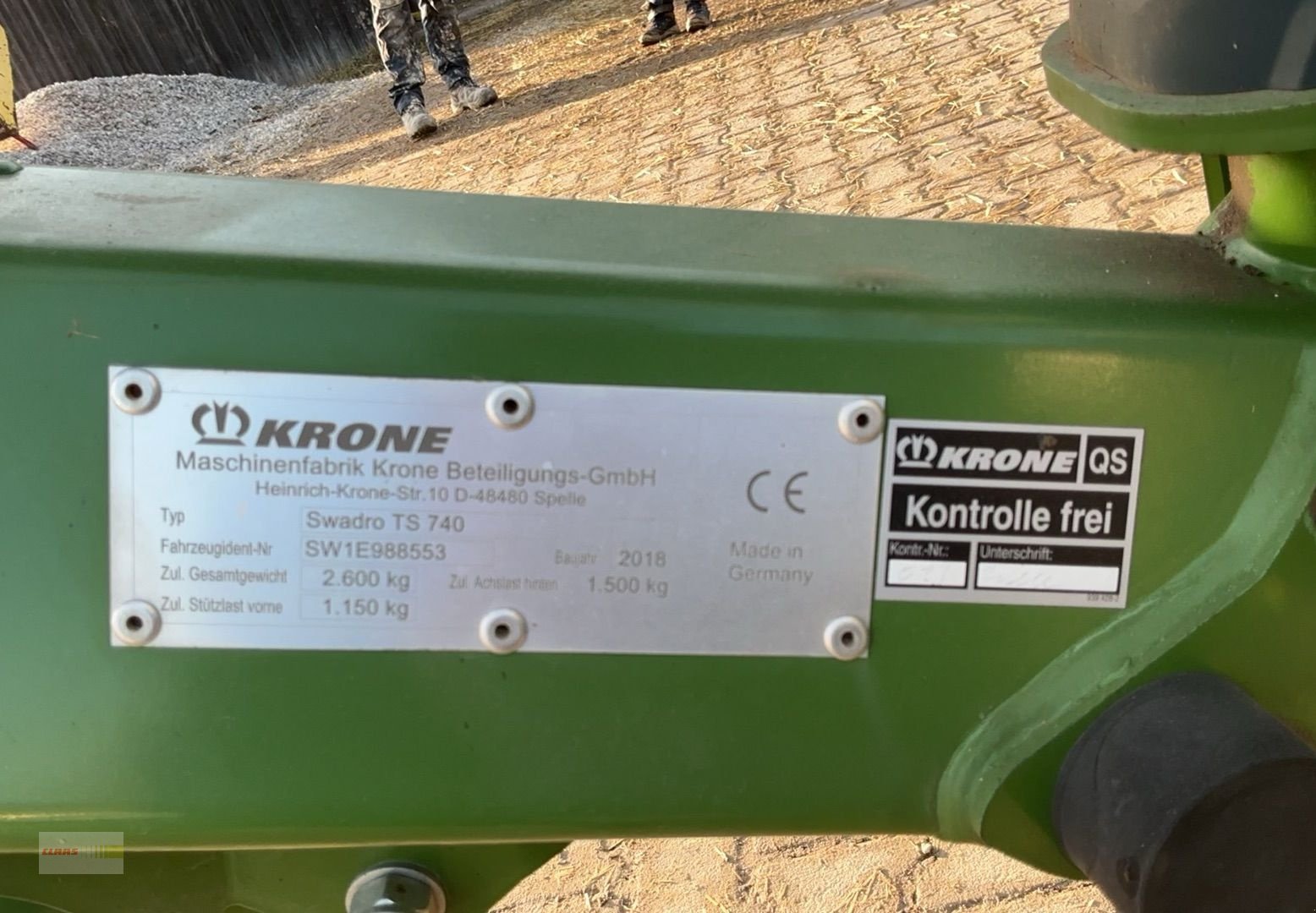 Schwader des Typs Krone Swadro TS 740, Gebrauchtmaschine in Neuenstein (Bild 5)