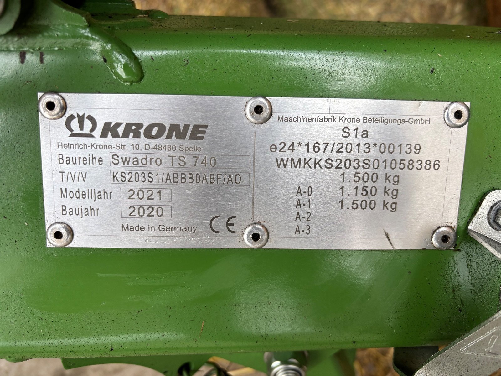 Schwader του τύπου Krone Swadro TS 740, Gebrauchtmaschine σε Wilhelmsthal (Φωτογραφία 8)