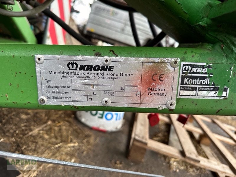 Schwader типа Krone Swadro1250, Gebrauchtmaschine в Langenwetzendorf (Фотография 8)