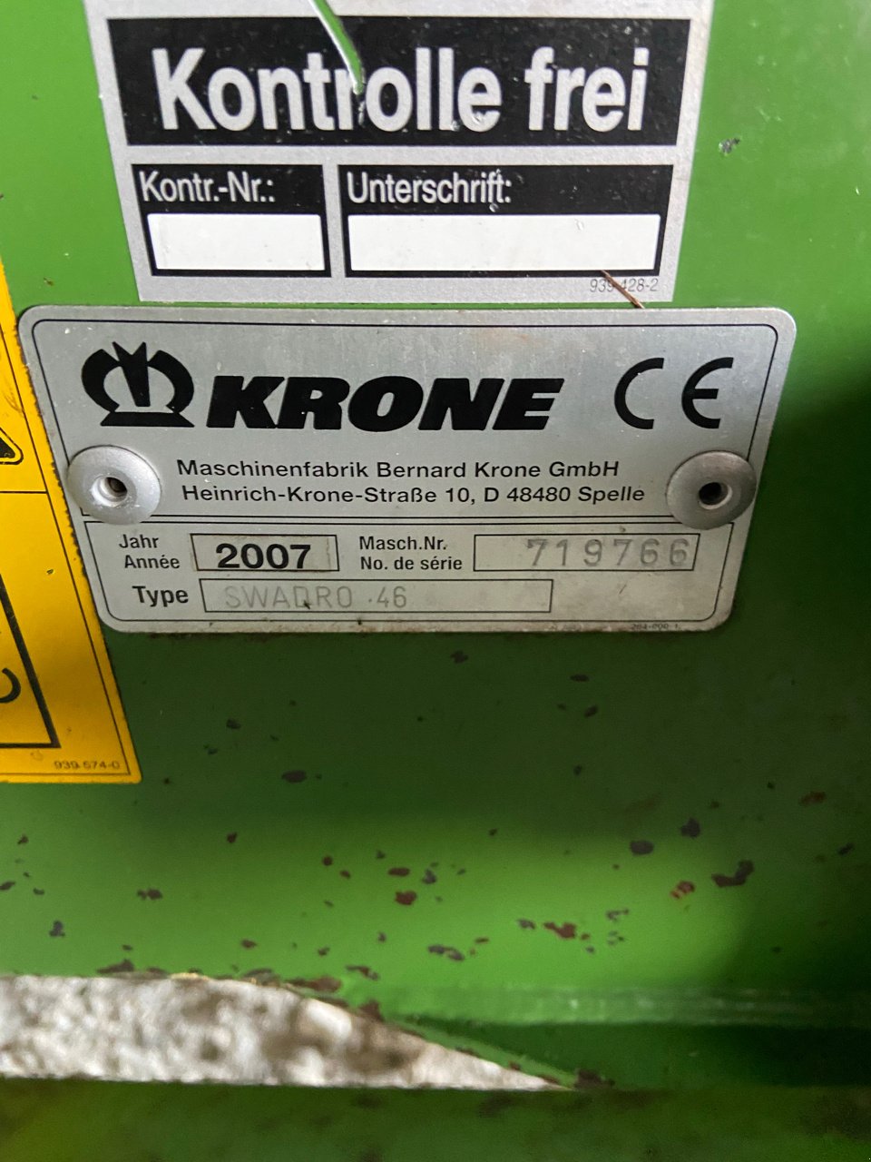 Schwader типа Krone Swardro 46, Gebrauchtmaschine в CHATEAU PORCIEN (Фотография 7)