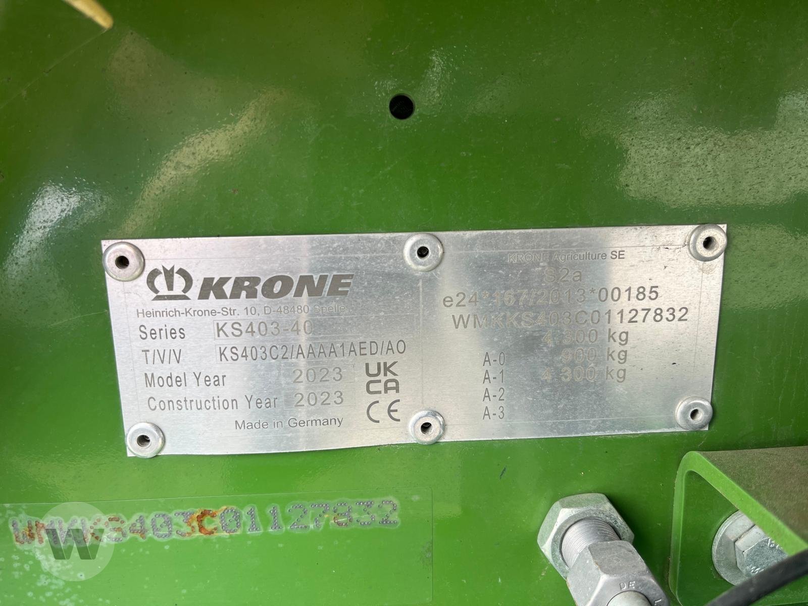 Schwader of the type Krone TC 1250, Neumaschine in Klein Bünzow (Picture 3)