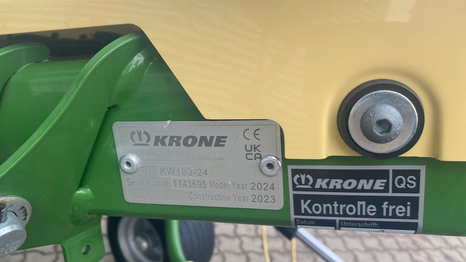 Schwader Türe ait Krone Vendro 900 KW103-24, Gebrauchtmaschine içinde Horsens (resim 6)