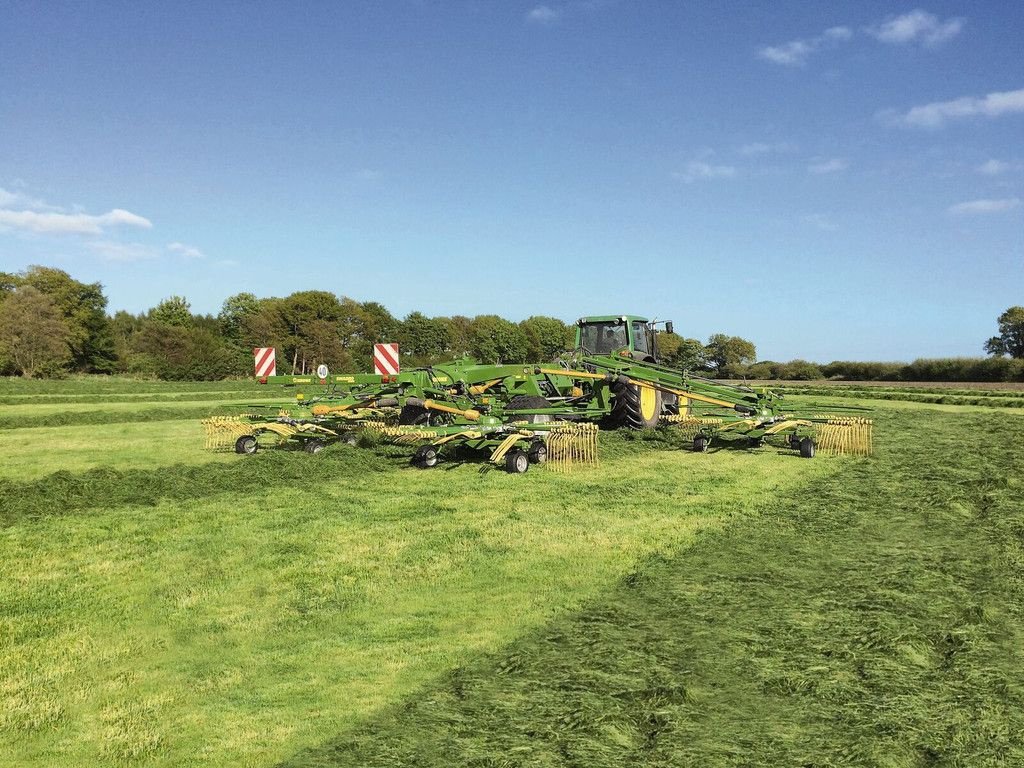 Schwader Türe ait Krone vier harkelementen en Zijaflegharken, Neumaschine içinde Goudriaan (resim 5)