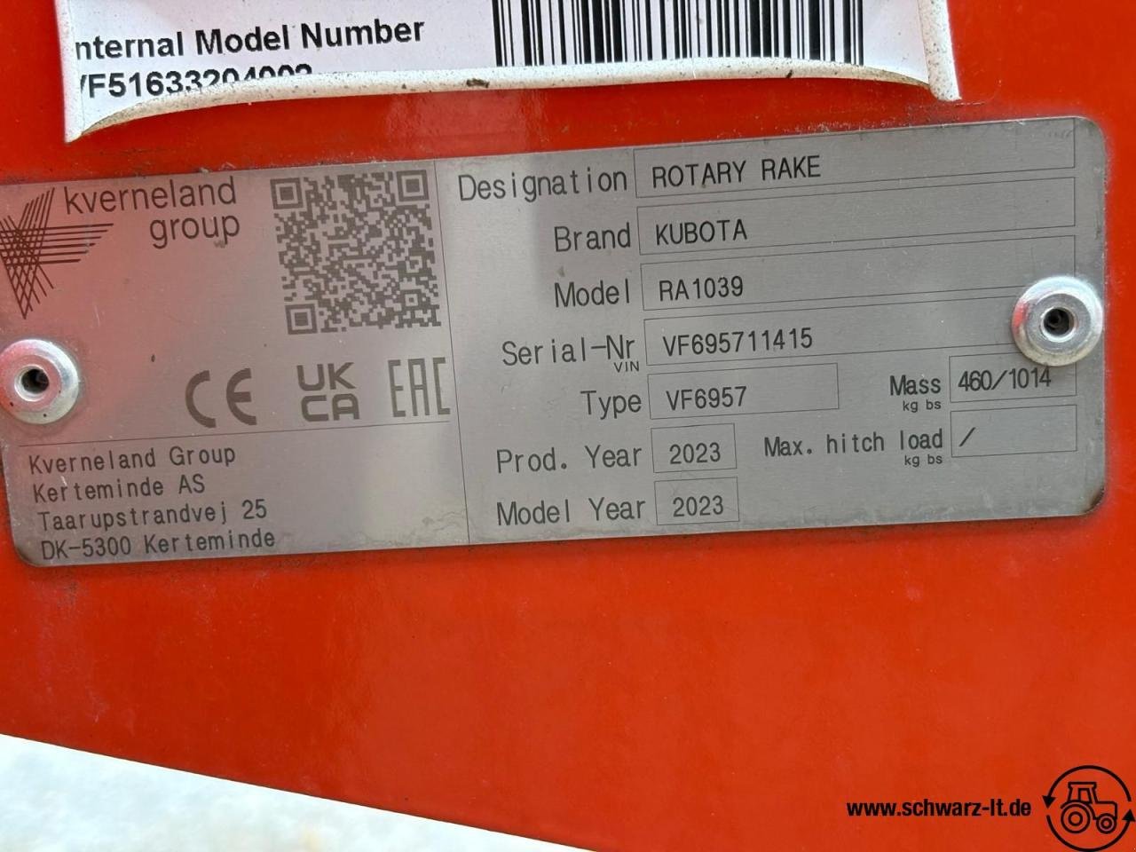 Schwader des Typs Kubota RA 1039, Gebrauchtmaschine in Aspach (Bild 6)