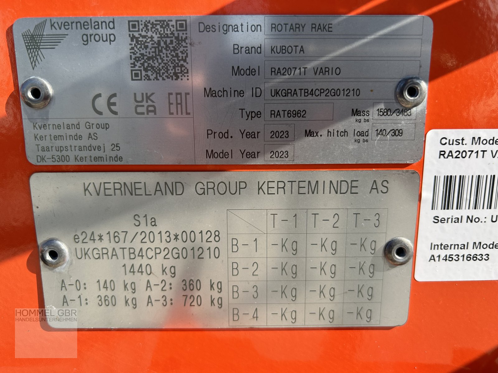 Schwader des Typs Kubota RA2071 Vario Schwader RA 2071 *Lager*, Neumaschine in Bopfingen (Bild 7)