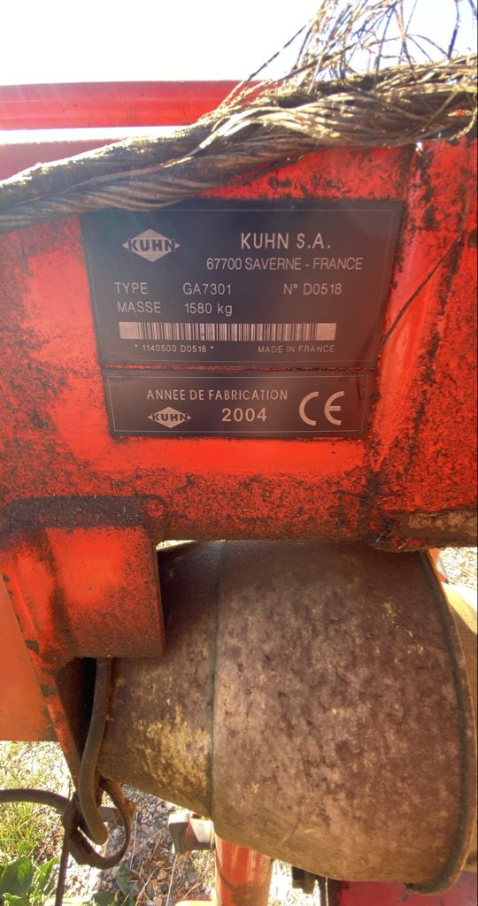 Schwader tipa Kuhn 7301, Gebrauchtmaschine u Nasbinals (Slika 8)