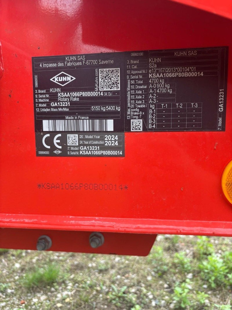 Schwader tipa Kuhn GA 13231, Gebrauchtmaschine u Neubrandenburg (Slika 12)