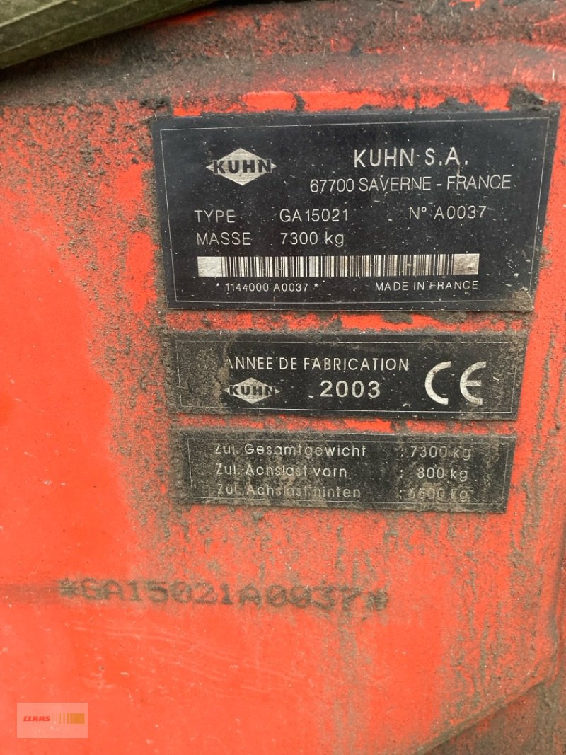 Schwader tipa Kuhn GA 15021, Gebrauchtmaschine u Schwülper (Slika 8)