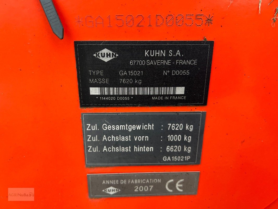 Schwader des Typs Kuhn GA 15021, Gebrauchtmaschine in Prenzlau (Bild 16)