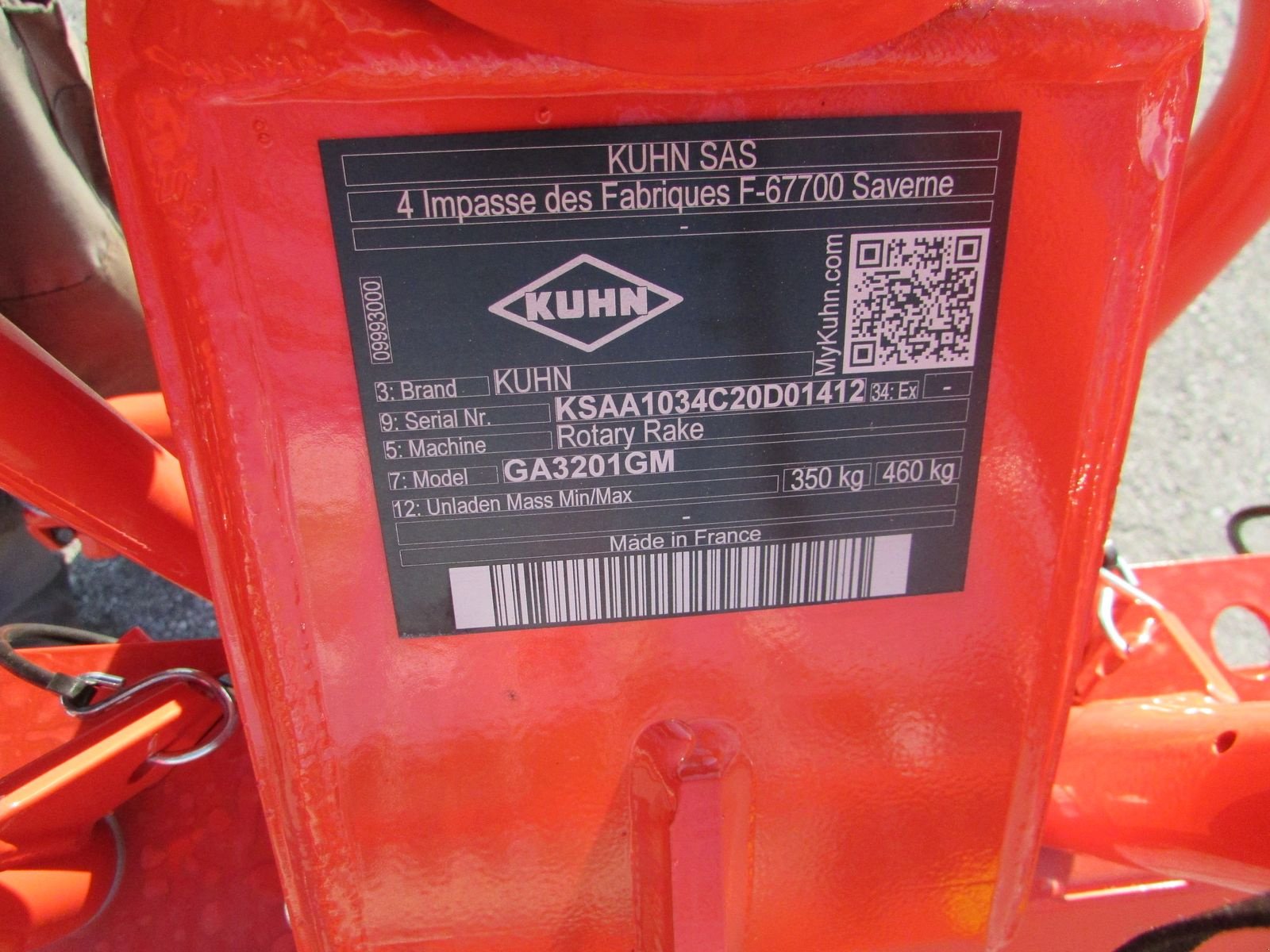 Schwader типа Kuhn GA 3201 GM, Gebrauchtmaschine в Saxen (Фотография 10)