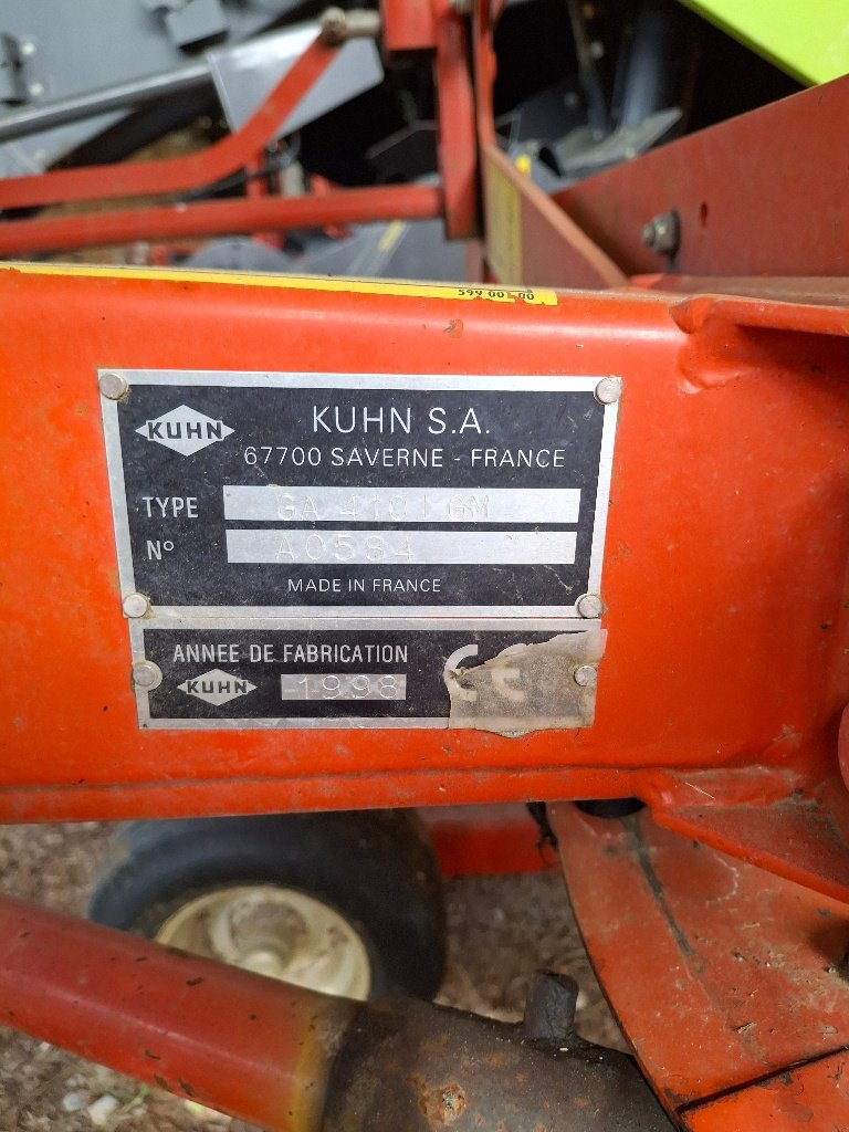 Schwader του τύπου Kuhn GA 4101 GM, Gebrauchtmaschine σε BRAS SUR MEUSE (Φωτογραφία 4)