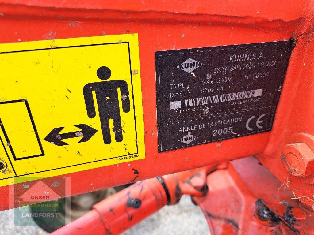 Schwader Türe ait Kuhn GA 4321 GM, Gebrauchtmaschine içinde Kapfenberg (resim 4)