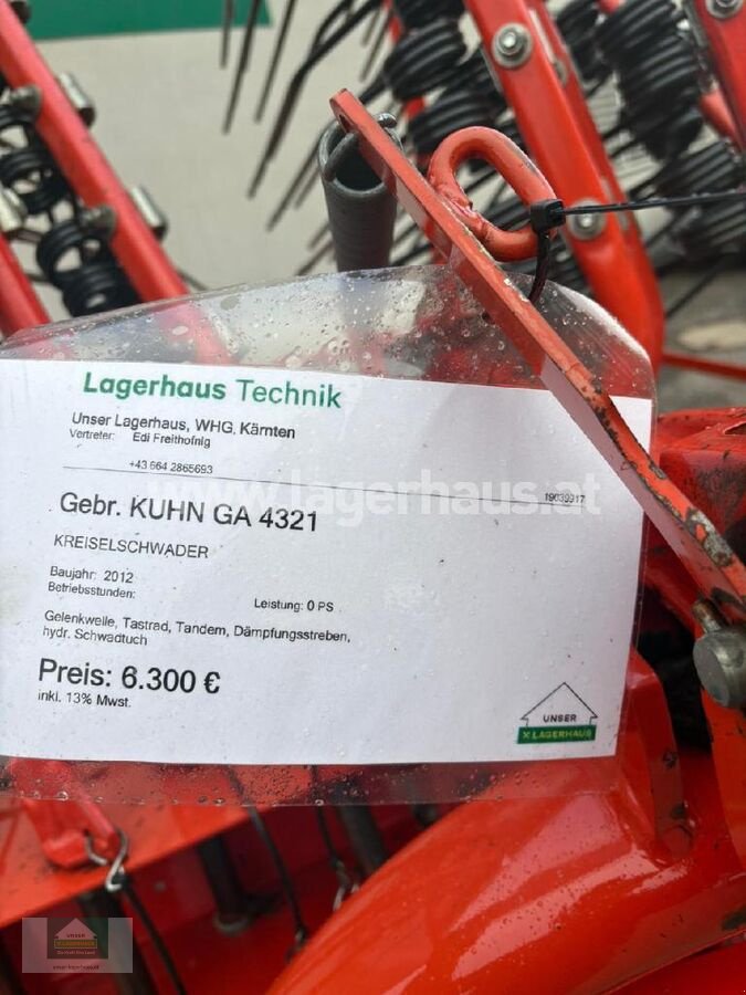 Schwader of the type Kuhn GA 4321, Gebrauchtmaschine in Klagenfurt (Picture 2)