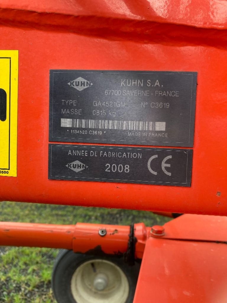 Schwader des Typs Kuhn GA 4521 GM, Gebrauchtmaschine in MORHANGE (Bild 2)