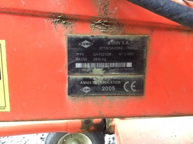 Schwader van het type Kuhn GA 4521 GM, Gebrauchtmaschine in Condeissiat (Foto 6)