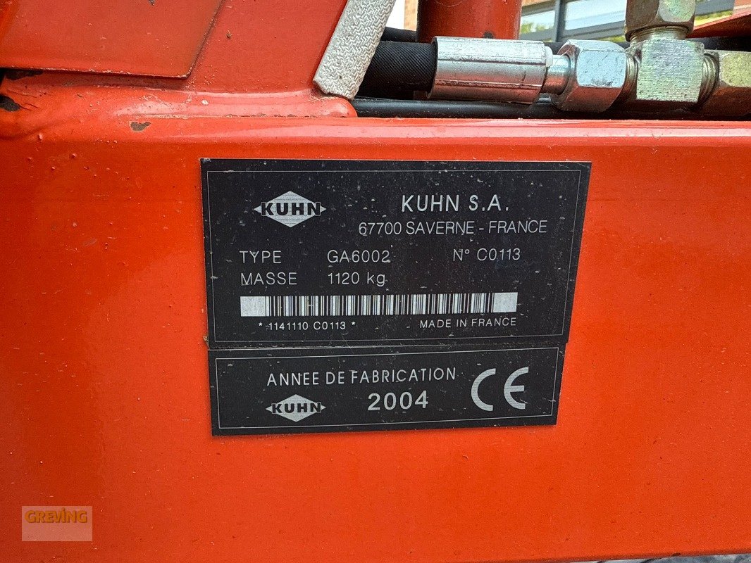 Schwader Türe ait Kuhn GA 6002, Gebrauchtmaschine içinde Ahaus (resim 10)