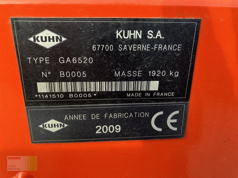Schwader типа Kuhn GA 6520, Gebrauchtmaschine в Aurach (Фотография 19)