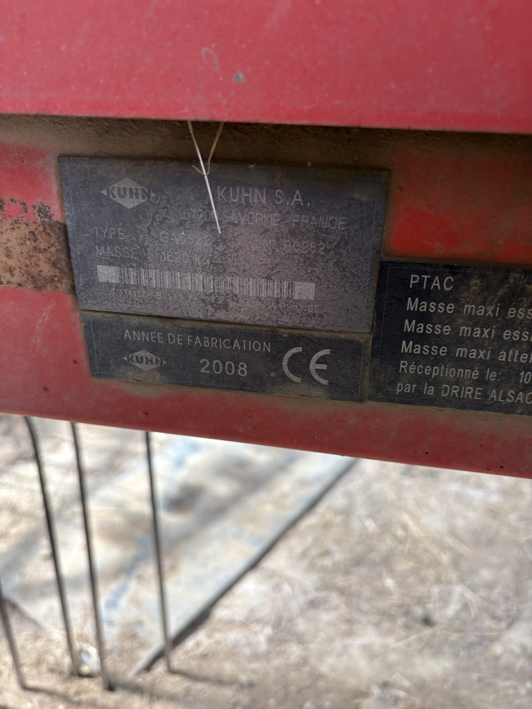 Schwader a típus Kuhn GA 6522, Gebrauchtmaschine ekkor: DIFFENBACH-LES-HELLIMER (Kép 6)