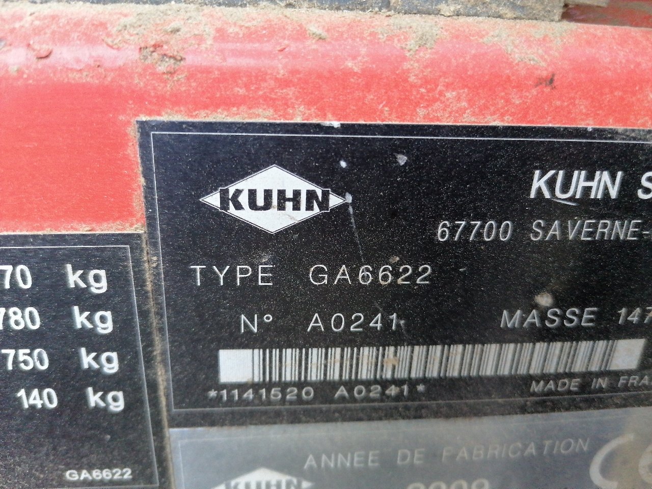 Schwader des Typs Kuhn GA 6622, Gebrauchtmaschine in Saint-Nabord (Bild 8)