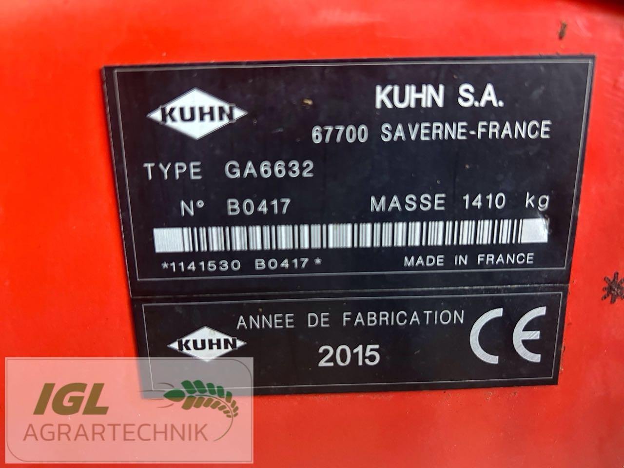 Schwader typu Kuhn GA 6632 Masterdrive, Gebrauchtmaschine v Nabburg (Obrázek 5)