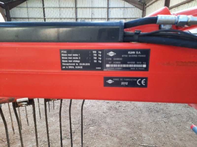 Schwader des Typs Kuhn GA 6632, Gebrauchtmaschine in BRAS SUR MEUSE (Bild 4)