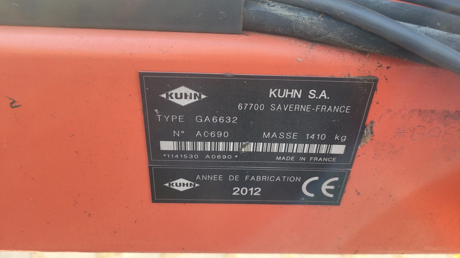 Schwader типа Kuhn GA 6632, Gebrauchtmaschine в Schwindegg (Фотография 7)