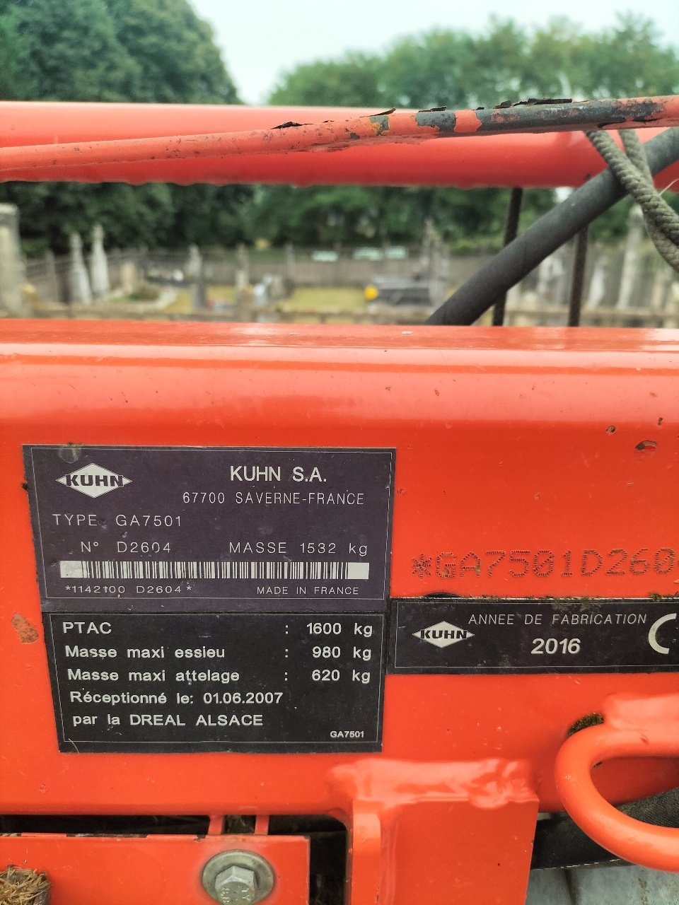 Schwader of the type Kuhn GA 7501+, Gebrauchtmaschine in VARZY (Picture 7)