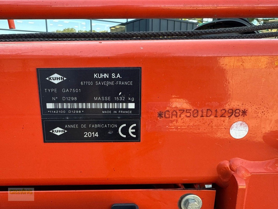 Schwader tipa Kuhn GA 7501, Gebrauchtmaschine u Ahaus (Slika 11)