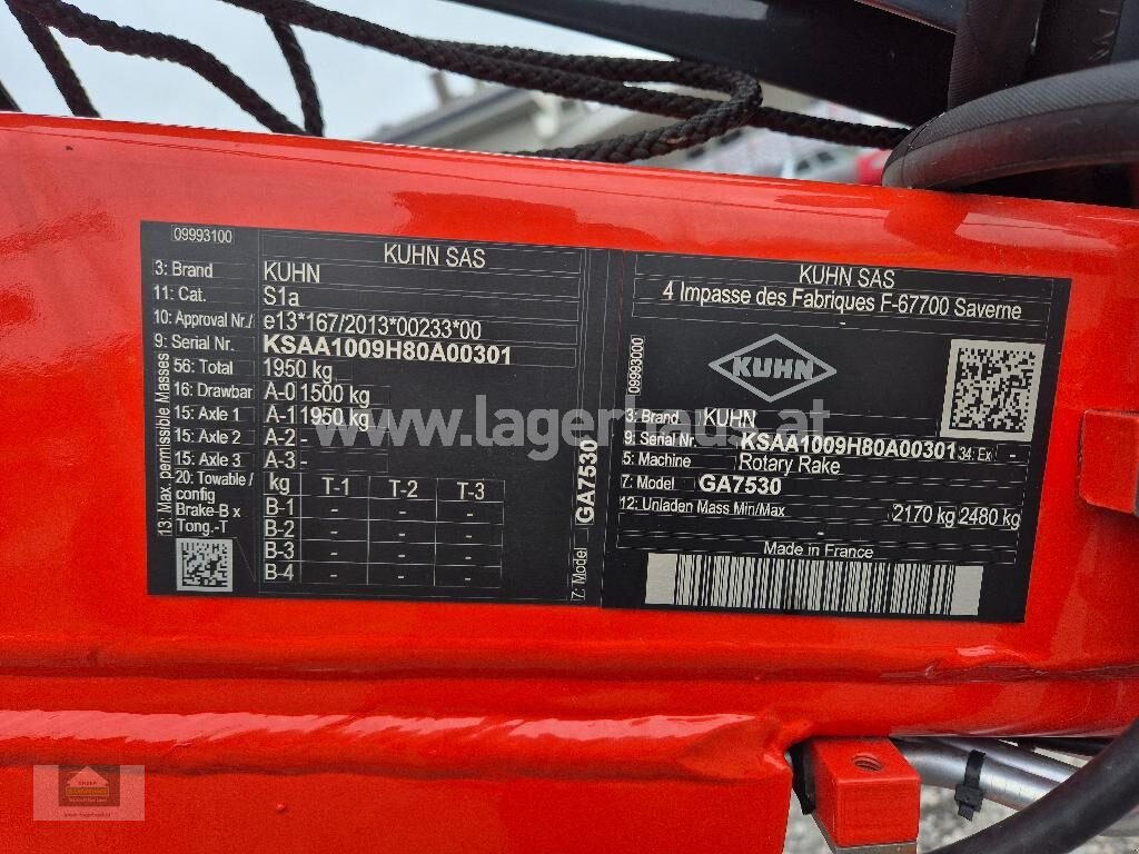 Schwader del tipo Kuhn GA 7530, Neumaschine In Klagenfurt (Immagine 4)
