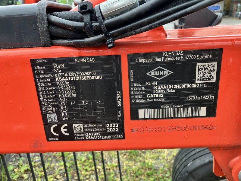 Schwader of the type Kuhn GA 7932, Neumaschine in Ravensburg (Picture 5)